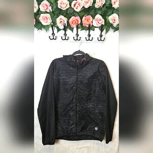 Move by Ardene Reflective Stripe Zip-Up Windbreaker NWOT